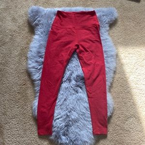 Beyond Yoga currant red spacedye midi high-waisted legging